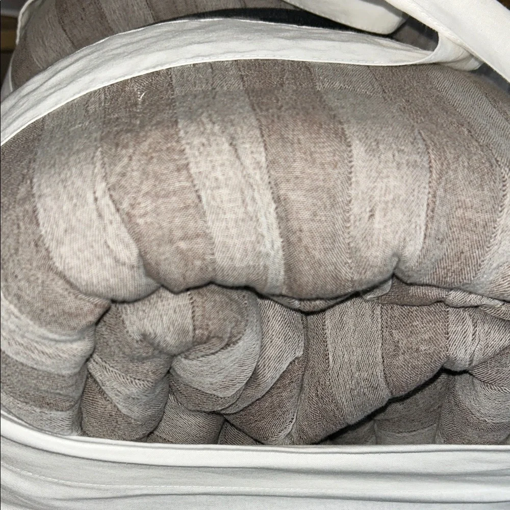 Hearth & Hand King 3- Piece Tonal Striped Comforter Set